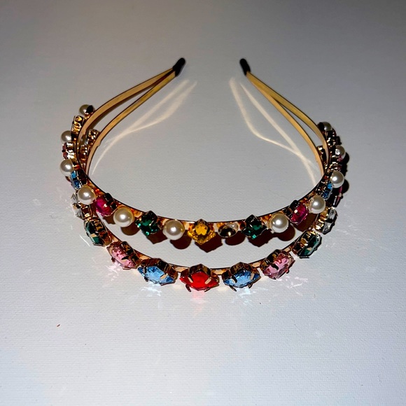 Rhinestone and pearl headband - Picture 1 of 2